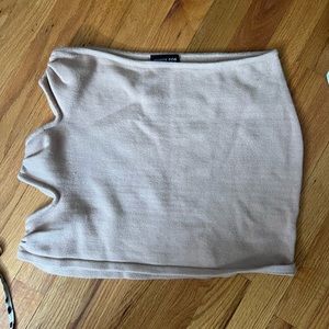 White fox cut out skirt